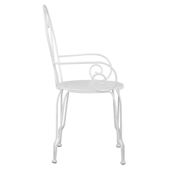 Metallic armchair Amore White HM5008.12 49x48x90 cm