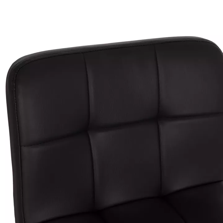 BAR STOOL SWIVELING DIANA HM202.21 BLACK PU--CHROMED METAL 44x52x109Hcm.