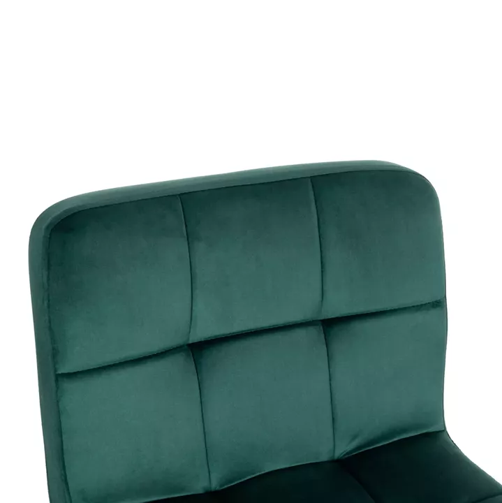 BAR STOOL SWIVELING DIANA HM202.43 CYPRESS GREEN VELVET--BLACK MATTE METAL 44x52x109Hcm.