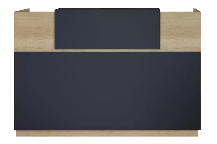 Reception Lotus pakoworld in oak -  dark grey color 180x70x110cm