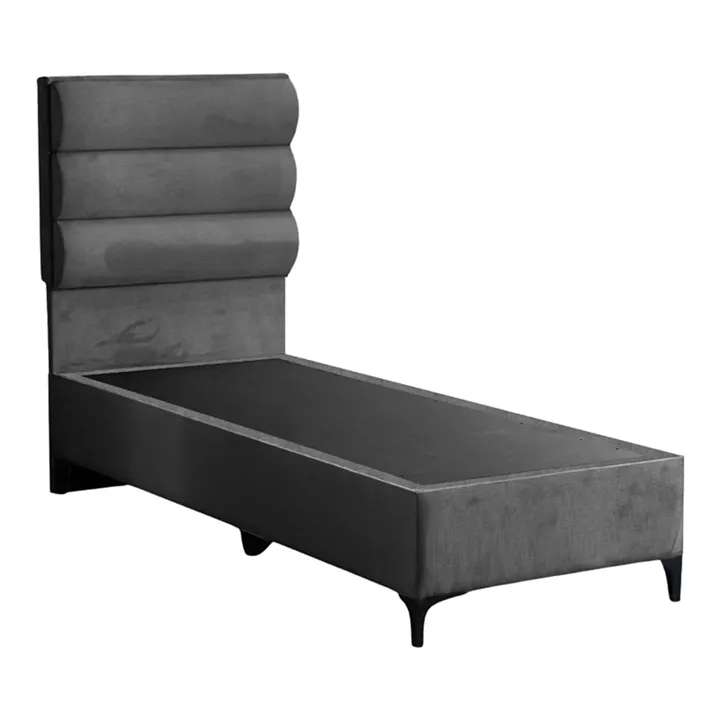 Limit pakoworld fabric bed in anthracite shade 90x200cm