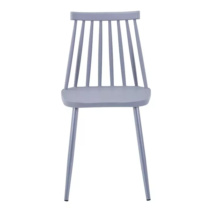 Elijah-Aurora I pakoworld dining table set of 3 pp in white-grey color Φ60x74cm