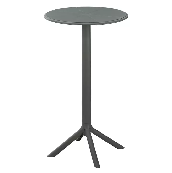 BAR TABLE ROUND TERRIN HM6126.15 POLYPROPYLENE IN DARK OLIVE GREEN Φ61x107Hcm.