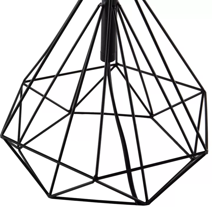 TABLE LAMP GEILO HM7416.11 METAL IN BLACK--BLACK PVC CAP Φ25x48.5Hcm.