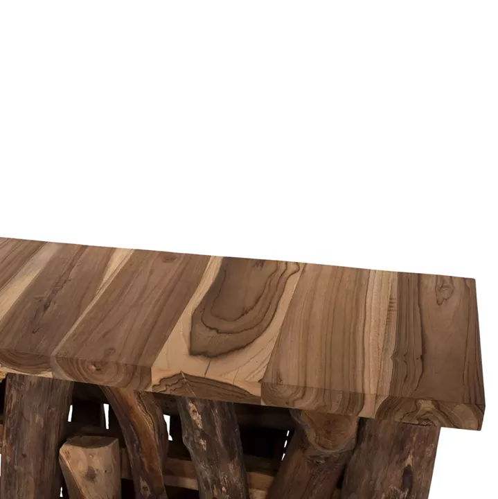 ΚΟΝΣΟΛΑ HM9336 ΑΠΟ ΜΑΣΙΦ ΞΥΛΟ ΤEAK ΦΥΣΙΚΟ 100X35X75Y εκ.