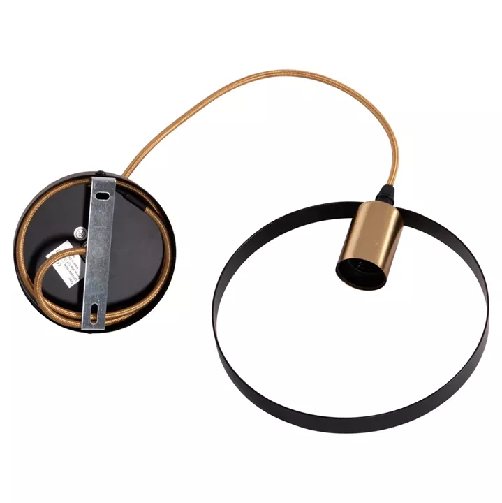 CEILING PENDANT LAMP KRENT HM7425.11 BLACK-GOLD 20x4x125Hcm.