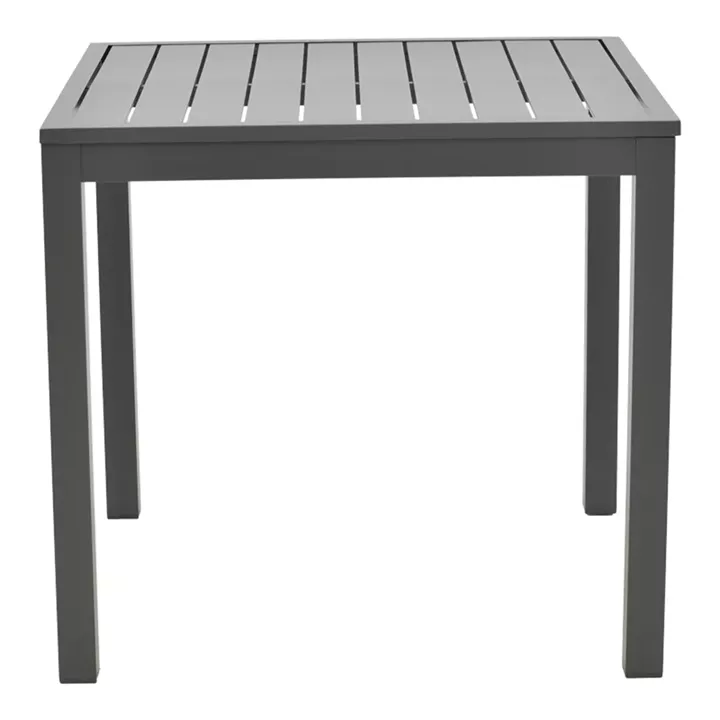 Kliton-Mabu dining table set of 5 pakoworld aluminum in anthracite shade 80x80x74cm