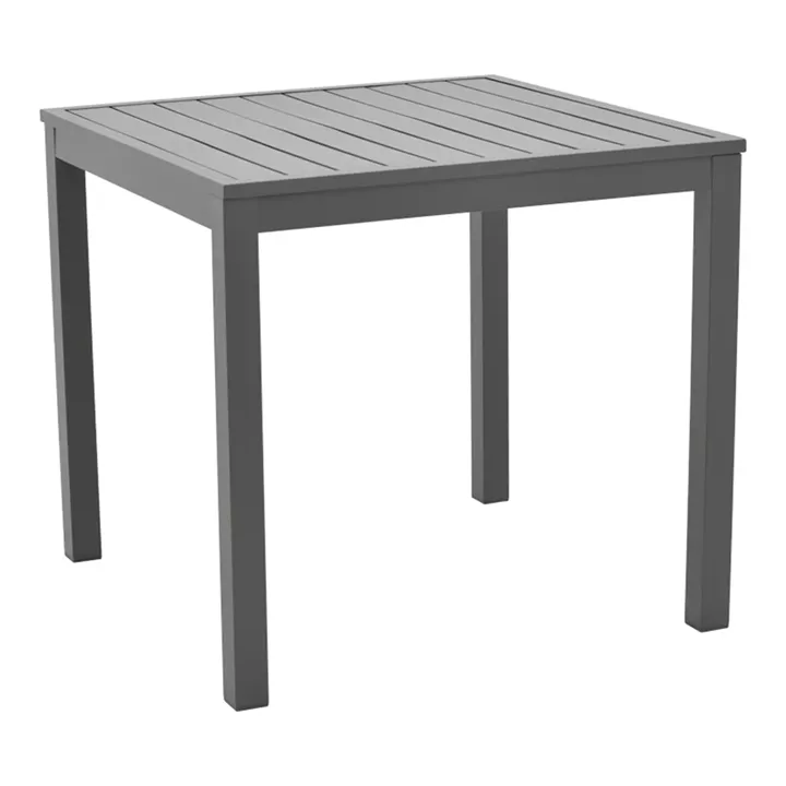 Kliton-Mabu dining table set of 5 pakoworld aluminum in anthracite shade 80x80x74cm