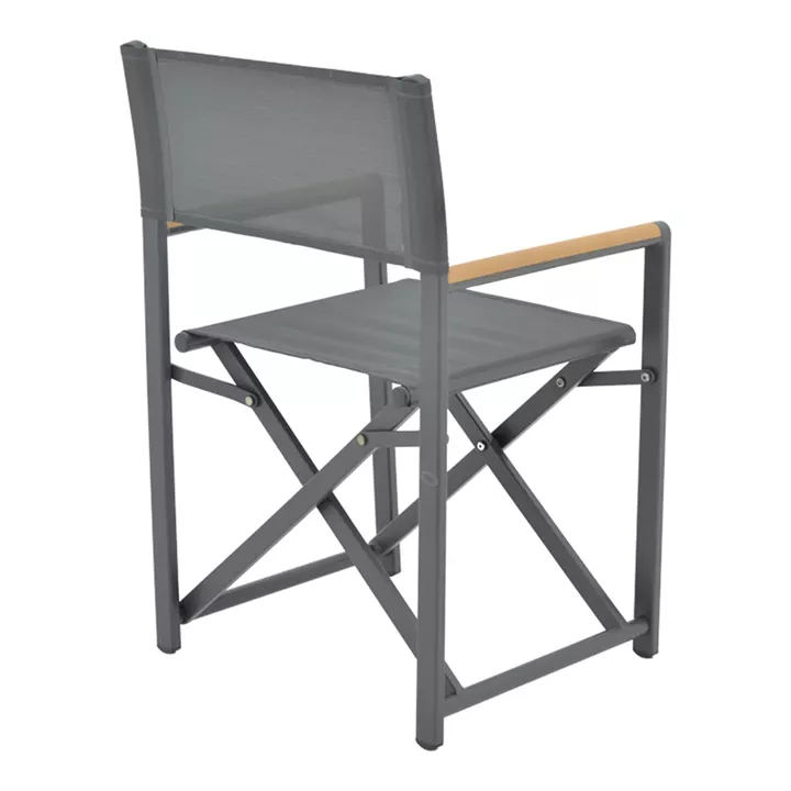 Kliton-Mabu dining table set of 5 pakoworld aluminum in anthracite shade 80x80x74cm