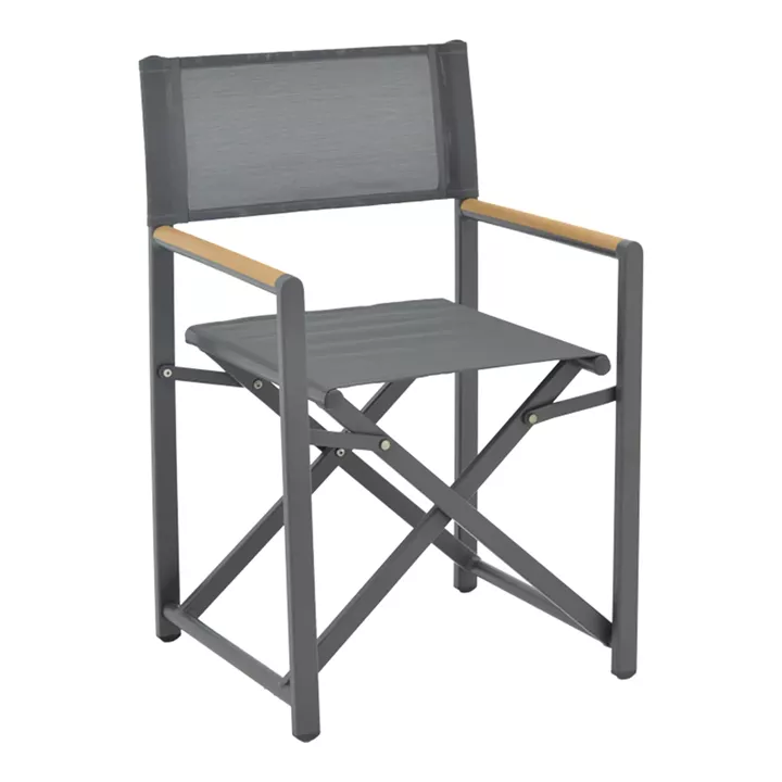 Kliton-Mabu dining table set of 5 pakoworld aluminum in anthracite shade 80x80x74cm