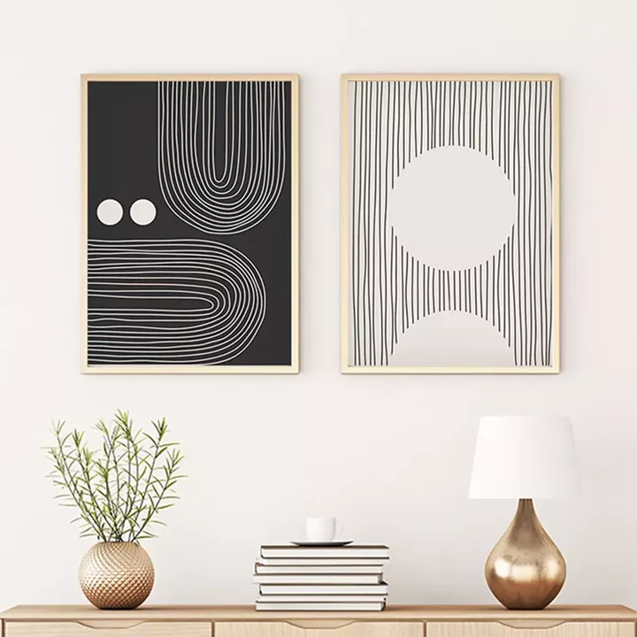 Canvas painting Kouenio pakoworld diptych with digital printing 35x3x50cm