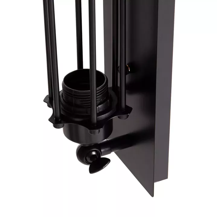 ΑΠΛΙΚΑ ΤΟΙΧΟΥ 2ΦΩΤΗ BEACON HM4463 ΜΕΤΑΛΛΟ ΣΕ ΜΑΥΡΟ 10x10x47Υεκ.