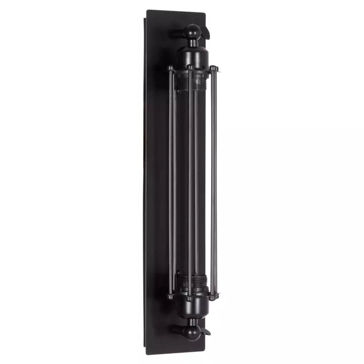 ΑΠΛΙΚΑ ΤΟΙΧΟΥ 2ΦΩΤΗ BEACON HM4463 ΜΕΤΑΛΛΟ ΣΕ ΜΑΥΡΟ 10x10x47Υεκ.