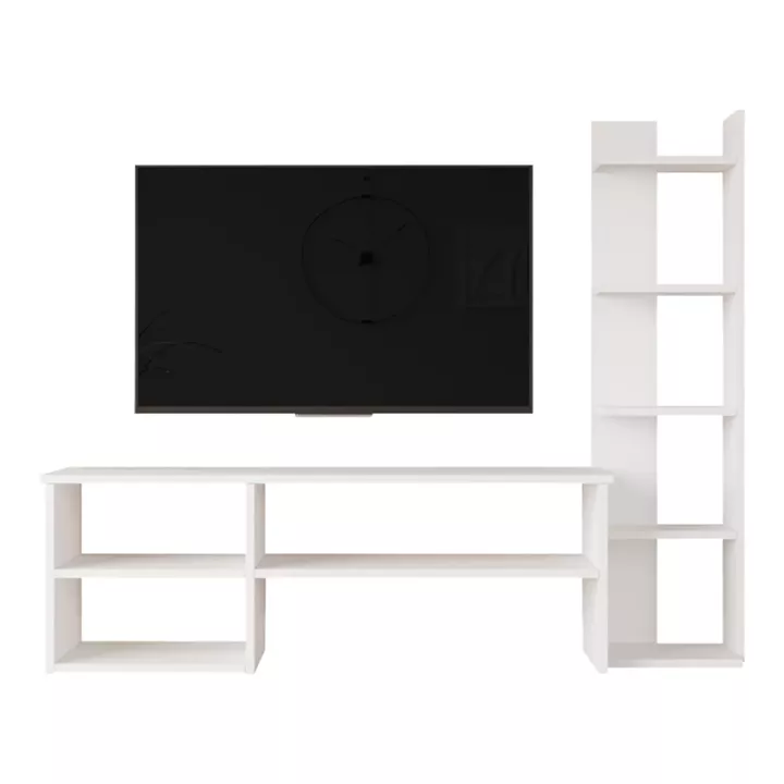 Perla pakoworld living room set in white 120x29.5x41.8cm