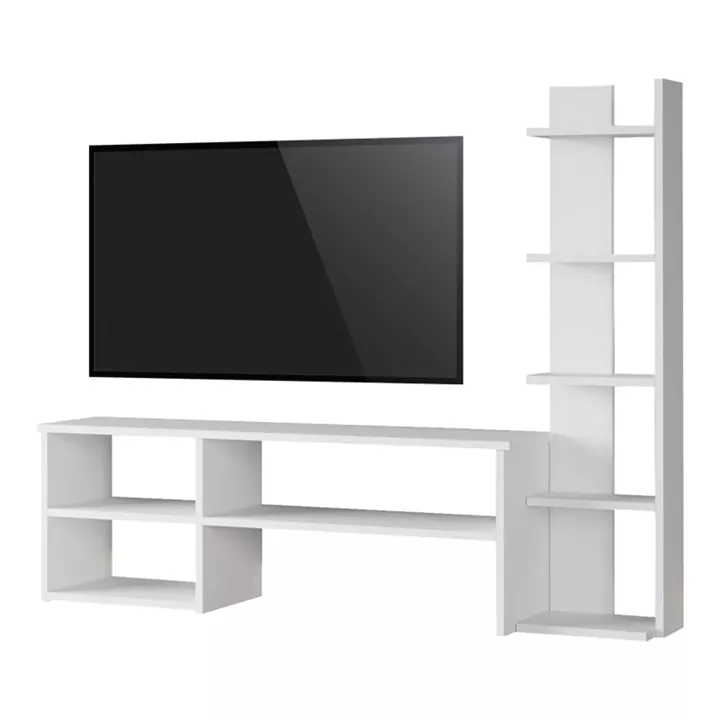 Perla pakoworld living room set in white 120x29.5x41.8cm