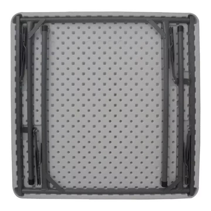 Τραπέζι catering Comfort pakoworld πτυσσόμενο σε λευκή απόχρωση 80x80x74εκ