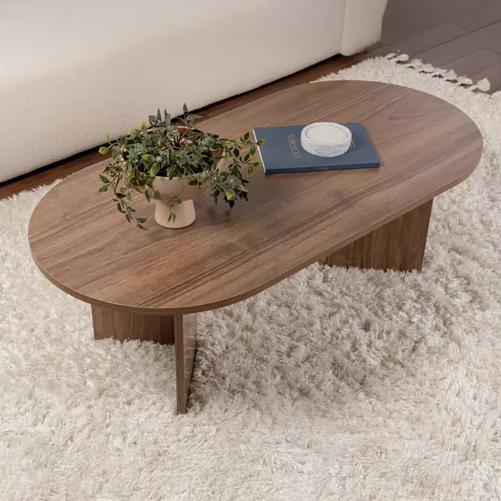 Τραπέζι σαλονιού Tabletod pakoworld σε καρυδί απόχρωση 119x60x40εκ