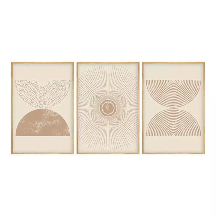 Canvas painting Terpen pakoworld triptych with digital printing 50x2x70cm