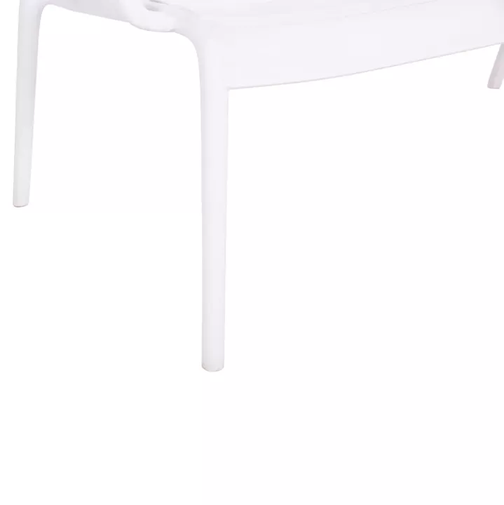 POLYPROPYLENE 2-SEATER BENCH KORVER HM6332.01 WHITE 113x65x76Hcm.