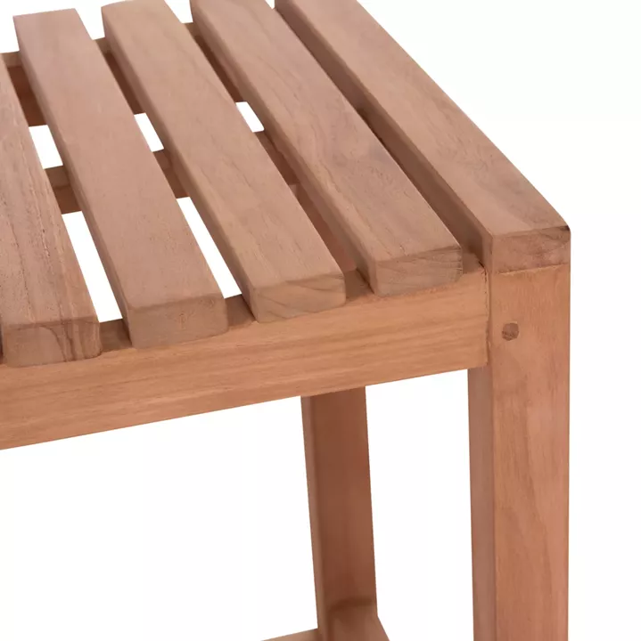 BAR STOOL NIKOL HM18109 TEAK WOOD IN NATURAL COLOR 40x40x77Hcm.