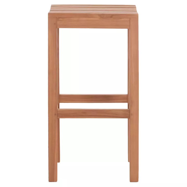 BAR STOOL NIKOL HM18109 TEAK WOOD IN NATURAL COLOR 40x40x77Hcm.
