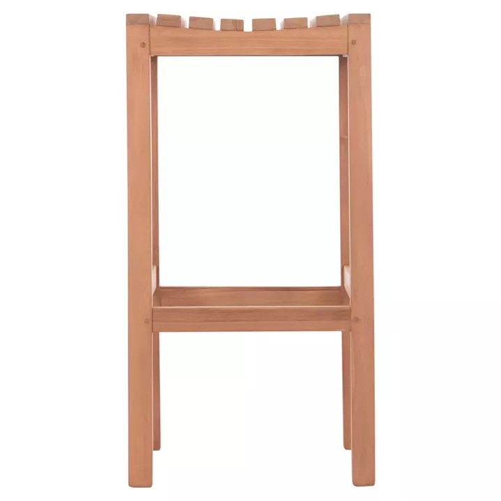 BAR STOOL NIKOL HM18109 TEAK WOOD IN NATURAL COLOR 40x40x77Hcm.