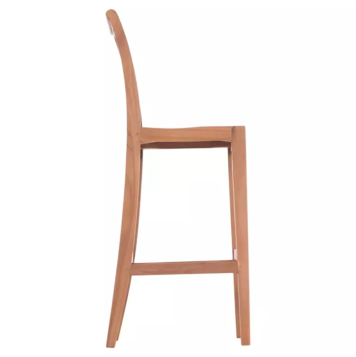 BAR STOOL WITH BACKREST PAIPER HM18110 TEAK WOOD IN NATURAL COLOR 40x49.5x114Hcm.