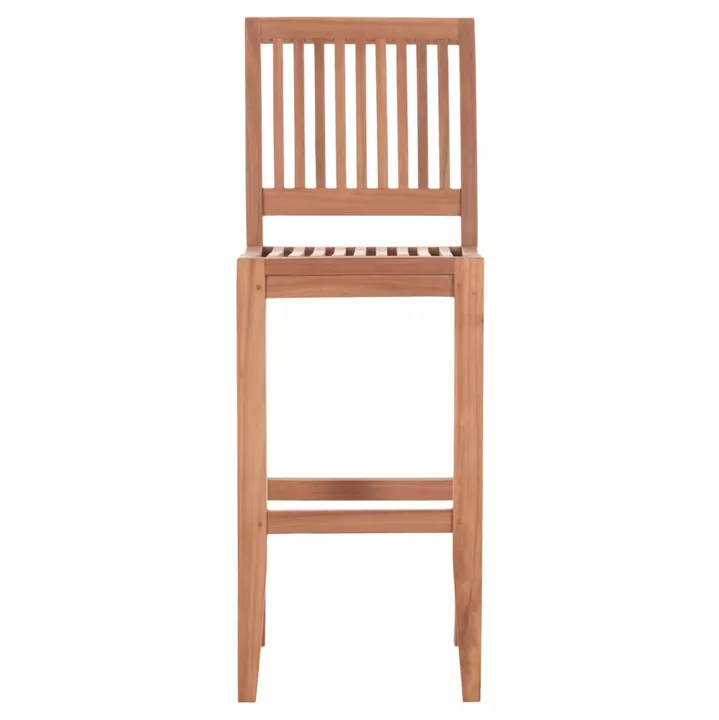 BAR STOOL WITH BACKREST PAIPER HM18110 TEAK WOOD IN NATURAL COLOR 40x49.5x114Hcm.