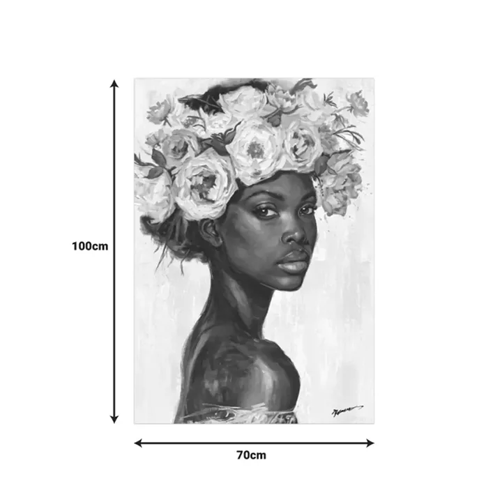 Painting on canvas Fleri Inart 70x3.5x100cm