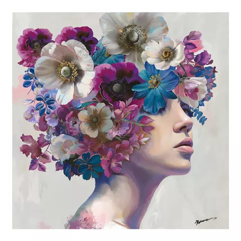 Painting on canvas Mavare Inart 100x3.5x100cm