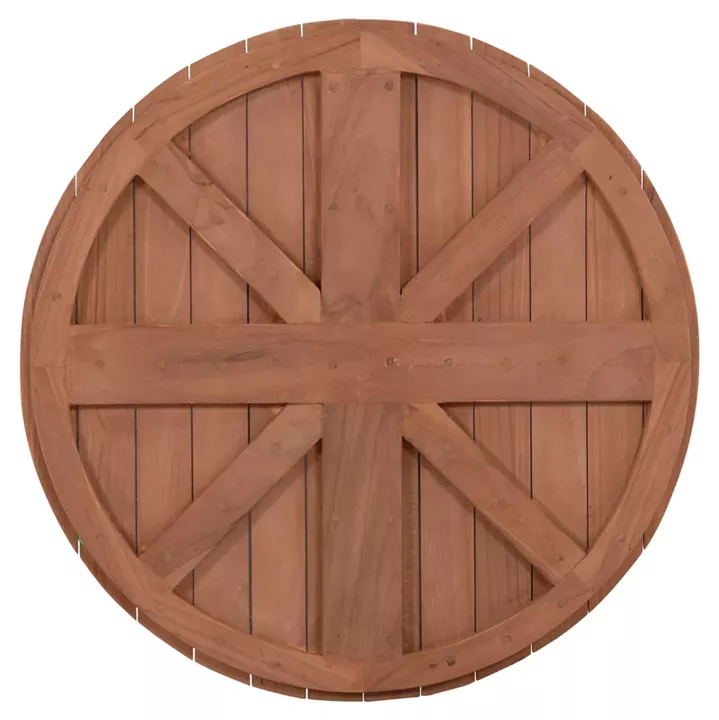 TABLETOP ROUND HM18132 TEAK WOOD--NATURAL COLOR Φ60x4(thickness)cm.