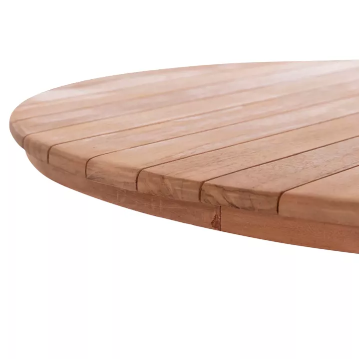 TABLETOP ROUND HM18134 TEAK WOOD--NATURAL COLOR Φ80x4(thickness)cm.