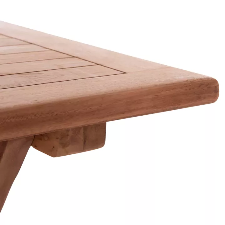 FOLDABLE RECTANGULAR TABLE ERIS HM18117 TEAK WOOD--NATURAL COLOR 120x70x76Hcm.