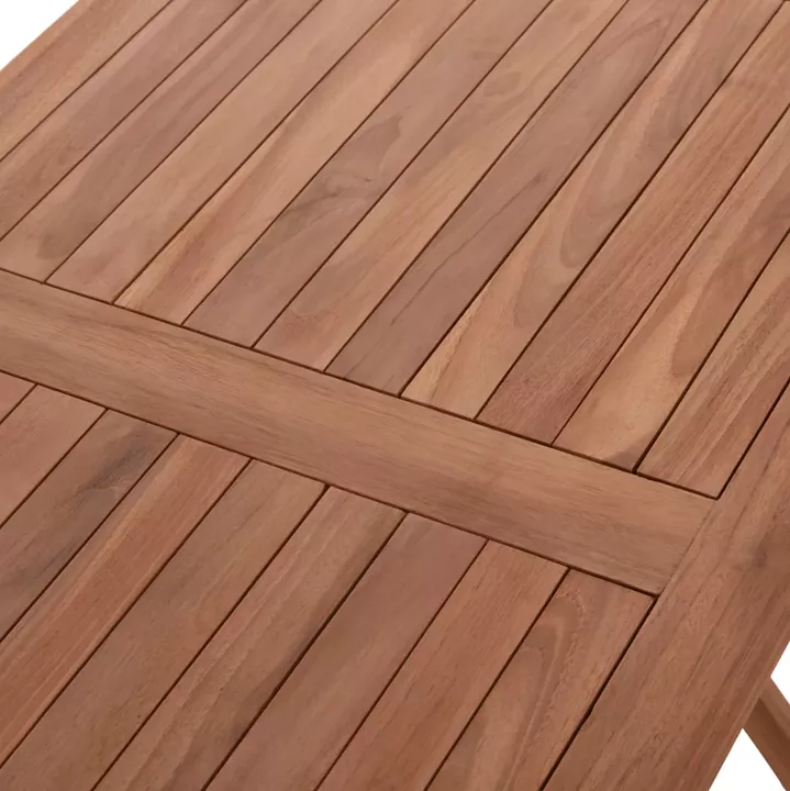 FOLDABLE RECTANGULAR TABLE ERIS HM18117 TEAK WOOD--NATURAL COLOR 120x70x76Hcm.