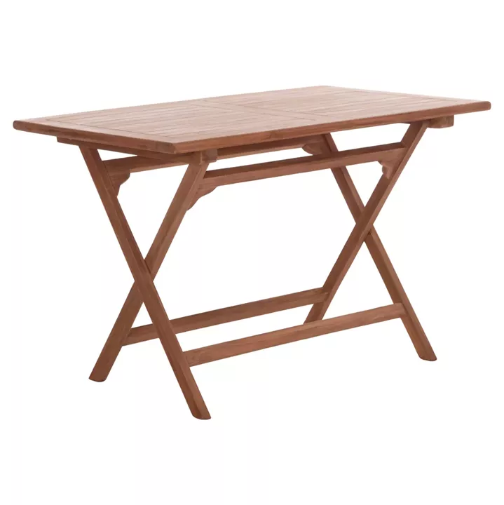 FOLDABLE RECTANGULAR TABLE ERIS HM18117 TEAK WOOD--NATURAL COLOR 120x70x76Hcm.