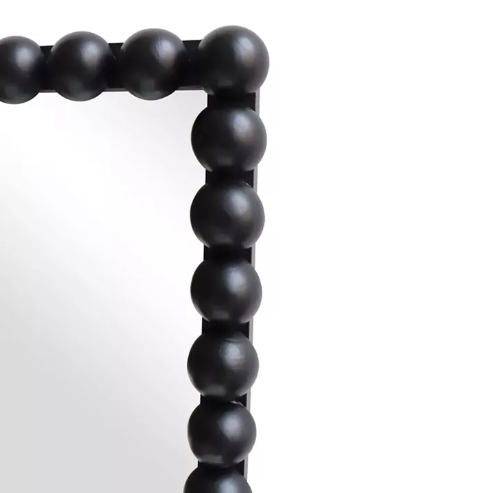 Ledalo pakoworld wood mirror in black shade 45x4.5x130cm