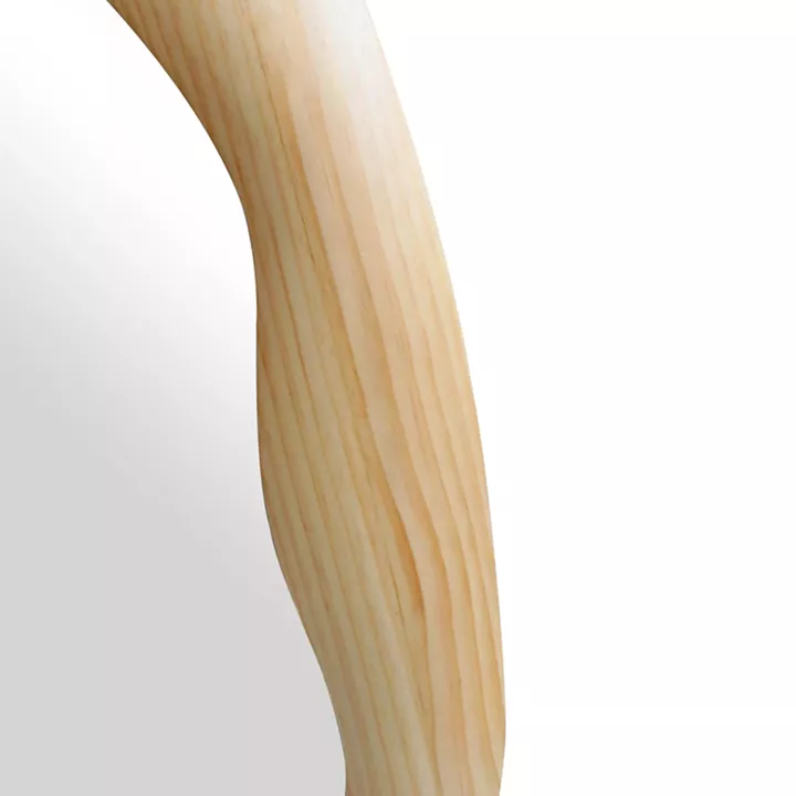 Oval mirror Enola pakoworld mdf in natural shade 54x2.5x80cm