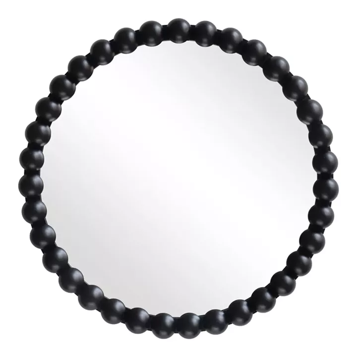 Specio pakoworld wood mirror in black shade Φ60x4.5cm