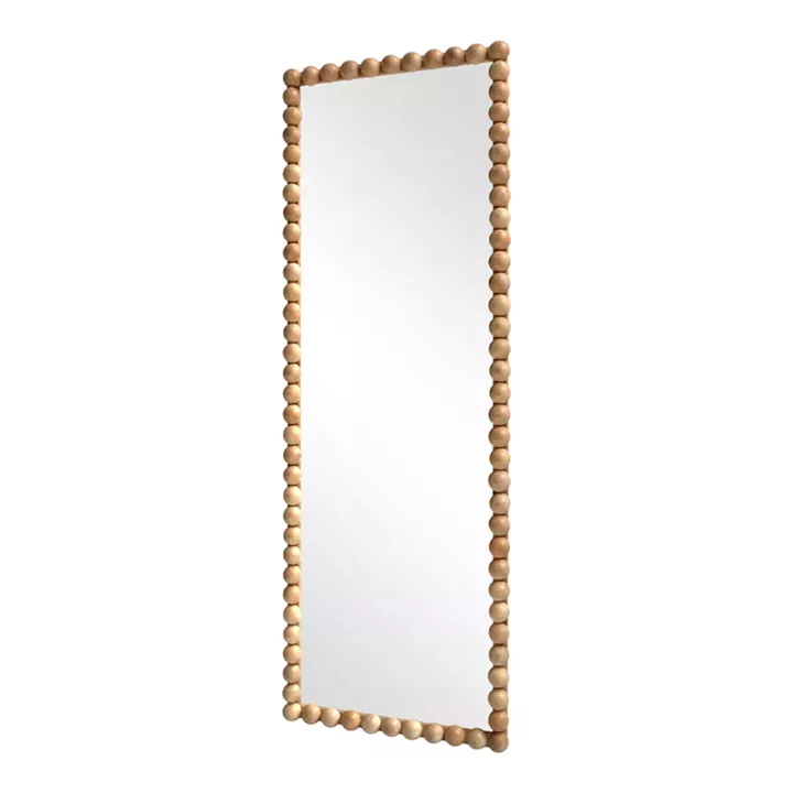 Ledalo pakoworld wood mirror in natural shade 45x4.5x130cm