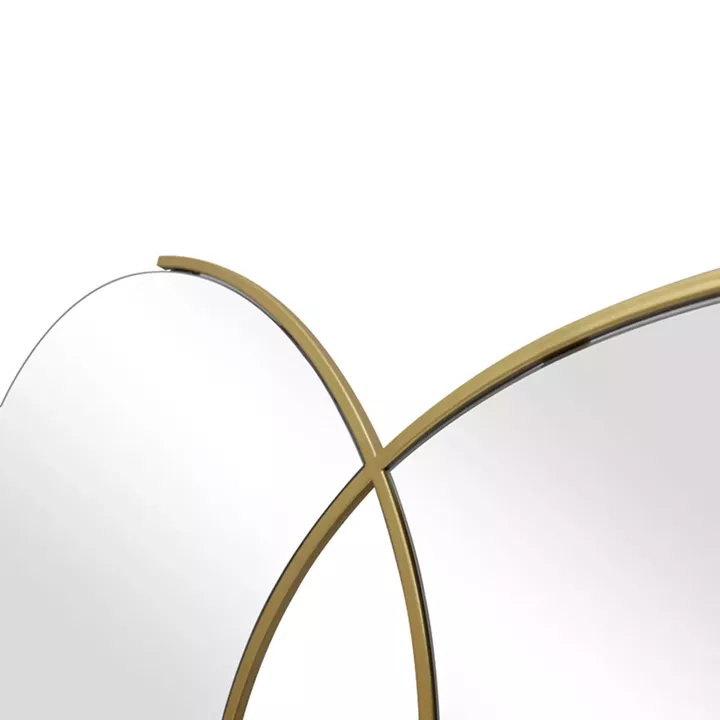 Mirror double Miryata pakoworld metal in golden shade 105x3x60cm