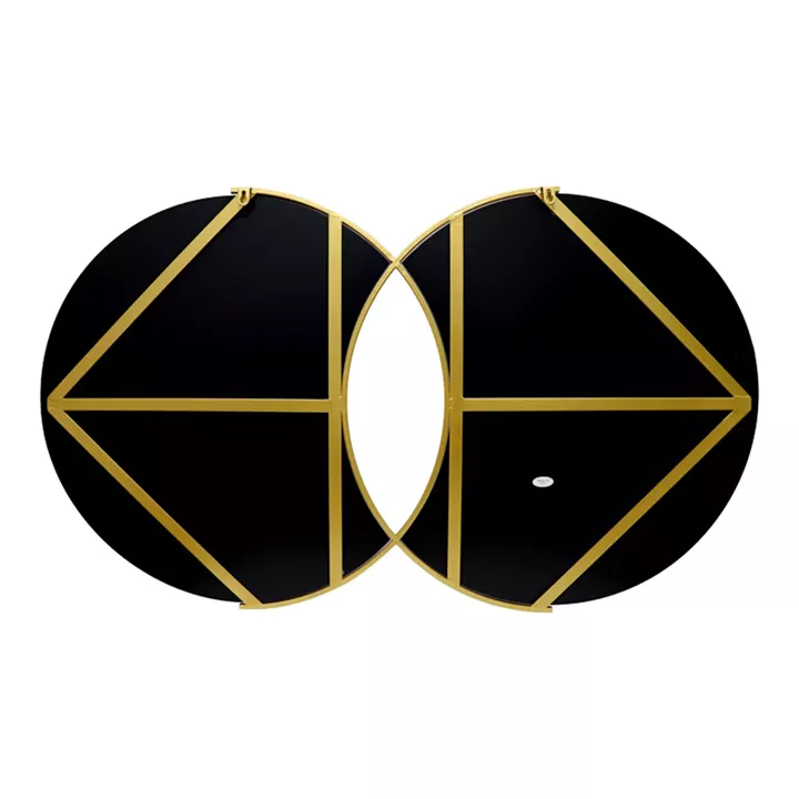 Mirror double Miryata pakoworld metal in golden shade 105x3x60cm