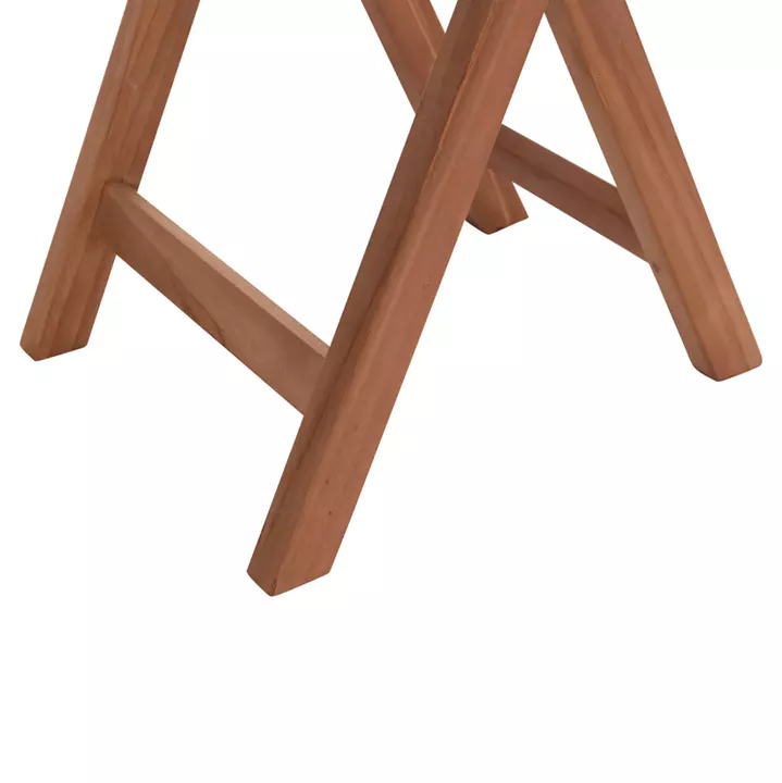 FOLDABLE ROUND TABLE HEIDEL HM18120 TEAK WOOD--NATURAL COLOR Φ60x75Hcm.