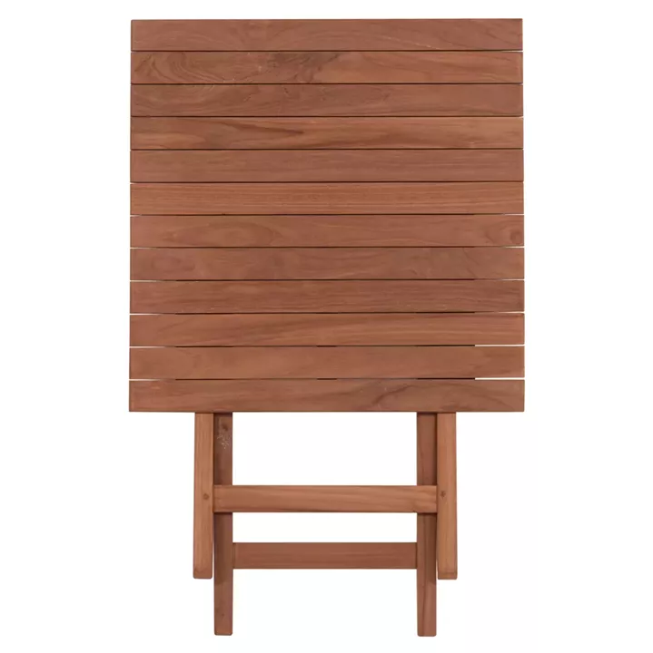 FOLDABLE SQUARE TABLE HEIDEL HM18121 TEAK WOOD--NATURAL COLOR 60x60x75Hcm.