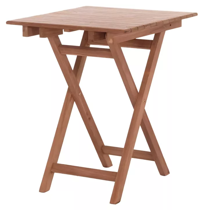 FOLDABLE SQUARE TABLE HEIDEL HM18121 TEAK WOOD--NATURAL COLOR 60x60x75Hcm.