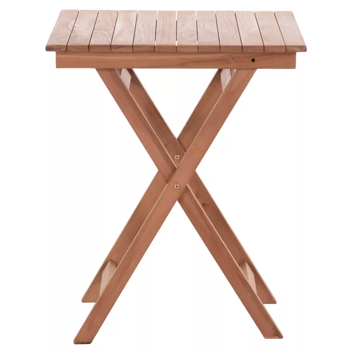 FOLDABLE SQUARE TABLE HEIDEL HM18121 TEAK WOOD--NATURAL COLOR 60x60x75Hcm.
