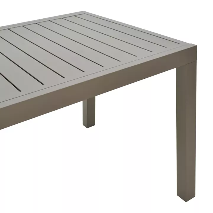 Extendable table Lafla pakoworld aluminum in champagne shade 160-240x100x75cm