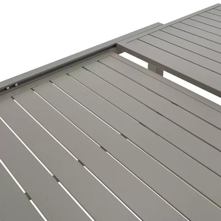 Extendable table Lafla pakoworld aluminum in champagne shade 160-240x100x75cm