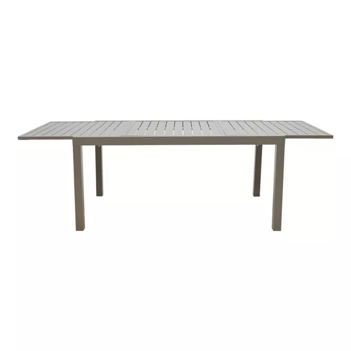 Extendable table Lafla pakoworld aluminum in champagne shade 160-240x100x75cm