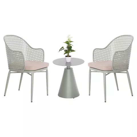 ΣΕΤ LOUNGE 3TMX ΕΞ.ΧΩΡΟΥ OREGO HM21106.06 ΑΛΟΥΜΙΝΙΟ ΣΕ ΦΥΣΤΙΚΙ