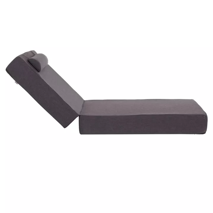 SUNLOUNGER CUSHION KIHEI HM21094.03 OLEFIN IN DARK GREY WITH FOAM FILLING 198x70x20Hcm.